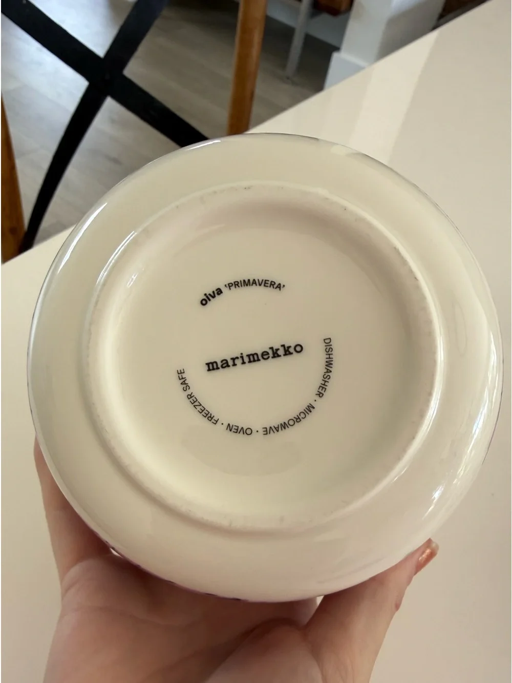 marimekko letto bowl purple flowers ceramic oiva primavera kitchen scandinavian